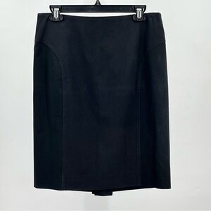 Magaschoni Classic Black Pencil Skirt